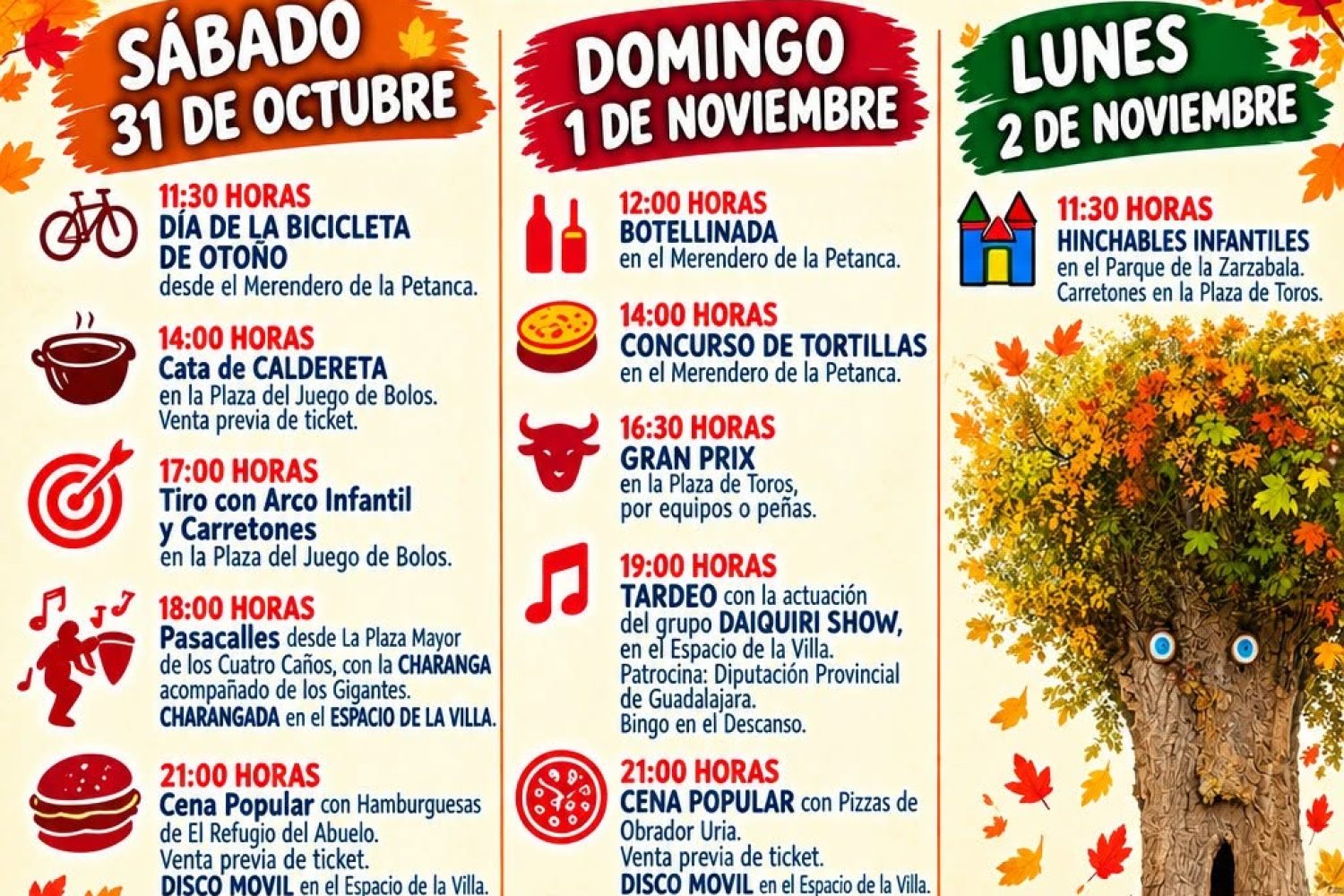 ARBANCÓN CELEBRA LA FIESTA DE LA OTOÑADA CON UNA PROGRAMACIÓN PARA TODOS LOS PÚBLICOS
